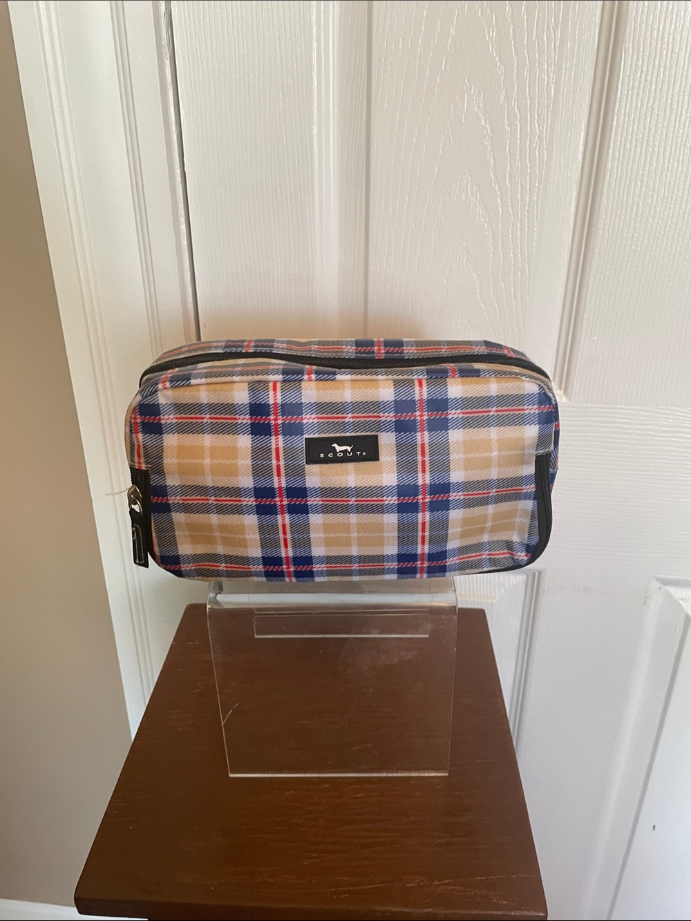 Scout Kilted age 3 way Toiletry Bag - Beige/Navy